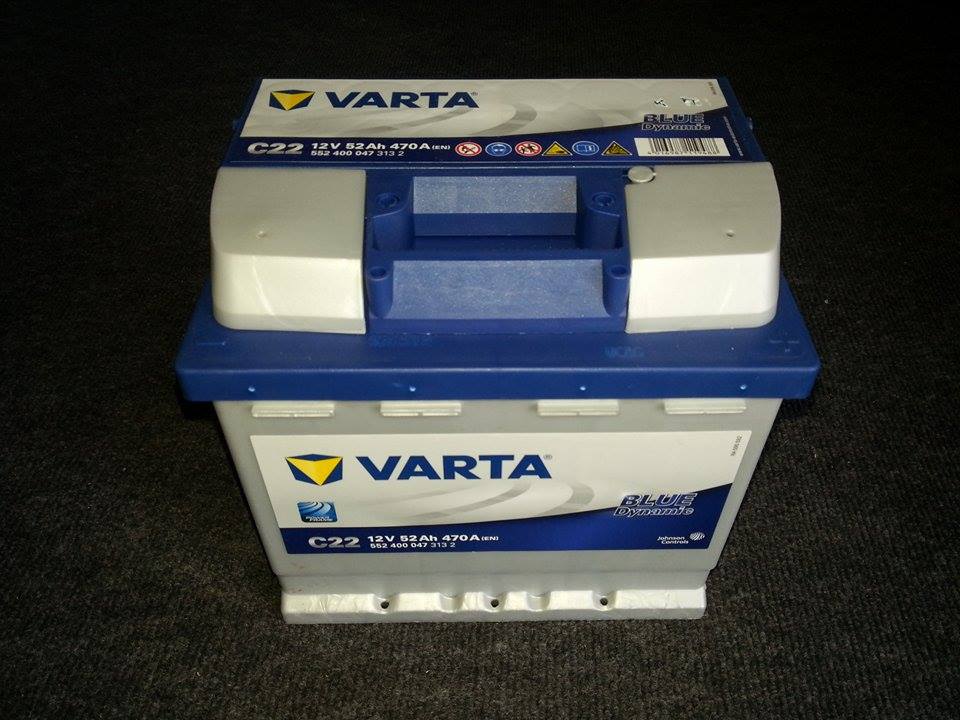 Akumulator VARTA BLUE C22 52AH 470A P+ - Akumulatorex